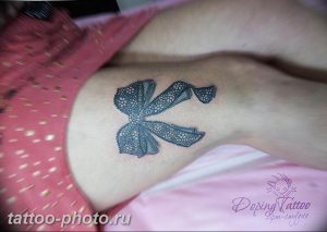 фото тату бантик 24.12.2018 №191 - photo tattoo bow - tattoo-photo.ru