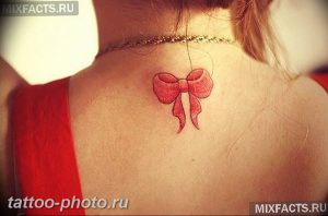 фото тату бантик 24.12.2018 №193 - photo tattoo bow - tattoo-photo.ru