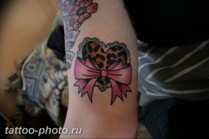 фото тату бантик 24.12.2018 №198 - photo tattoo bow - tattoo-photo.ru