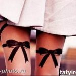 фото тату бантик 24.12.2018 №199 - photo tattoo bow - tattoo-photo.ru