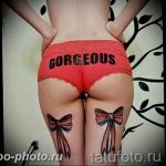 фото тату бантик 24.12.2018 №200 - photo tattoo bow - tattoo-photo.ru