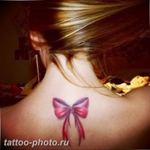 фото тату бантик 24.12.2018 №201 - photo tattoo bow - tattoo-photo.ru