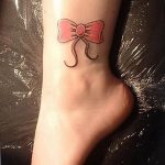 фото тату бантик 24.12.2018 №207 - photo tattoo bow - tattoo-photo.ru
