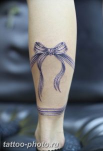 фото тату бантик 24.12.2018 №215 - photo tattoo bow - tattoo-photo.ru