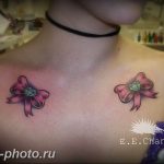 фото тату бантик 24.12.2018 №218 - photo tattoo bow - tattoo-photo.ru