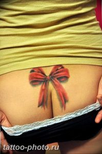 фото тату бантик 24.12.2018 №221 - photo tattoo bow - tattoo-photo.ru