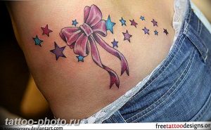 фото тату бантик 24.12.2018 №226 - photo tattoo bow - tattoo-photo.ru