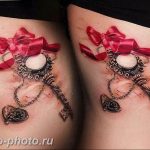 фото тату бантик 24.12.2018 №228 - photo tattoo bow - tattoo-photo.ru