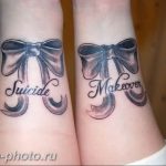 фото тату бантик 24.12.2018 №231 - photo tattoo bow - tattoo-photo.ru