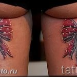 фото тату бантик 24.12.2018 №251 - photo tattoo bow - tattoo-photo.ru
