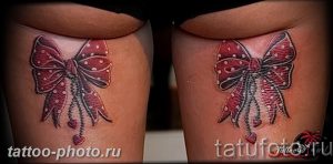 фото тату бантик 24.12.2018 №251 - photo tattoo bow - tattoo-photo.ru