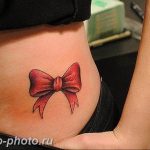 фото тату бантик 24.12.2018 №257 - photo tattoo bow - tattoo-photo.ru