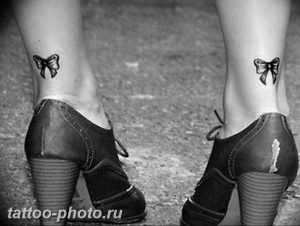 фото тату бантик 24.12.2018 №258 - photo tattoo bow - tattoo-photo.ru