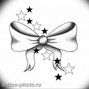 фото тату бантик 24.12.2018 №264 - photo tattoo bow - tattoo-photo.ru