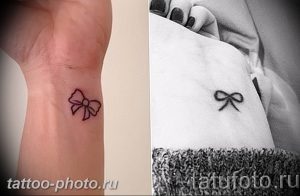 фото тату бантик 24.12.2018 №265 - photo tattoo bow - tattoo-photo.ru