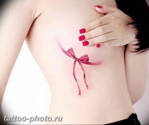 фото тату бантик 24.12.2018 №266 - photo tattoo bow - tattoo-photo.ru