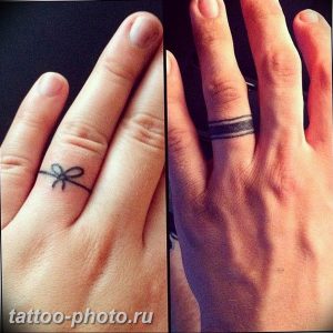 фото тату бантик 24.12.2018 №271 - photo tattoo bow - tattoo-photo.ru