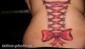 фото тату бантик 24.12.2018 №279 - photo tattoo bow - tattoo-photo.ru