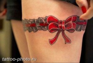 фото тату бантик 24.12.2018 №285 - photo tattoo bow - tattoo-photo.ru