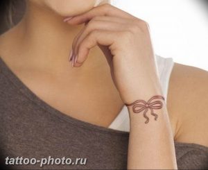 фото тату бантик 24.12.2018 №286 - photo tattoo bow - tattoo-photo.ru