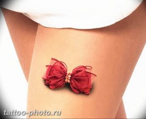 фото тату бантик 24.12.2018 №294 - photo tattoo bow - tattoo-photo.ru