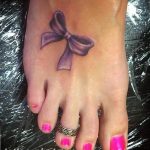 фото тату бантик 24.12.2018 №302 - photo tattoo bow - tattoo-photo.ru