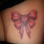 фото тату бантик 24.12.2018 №304 - photo tattoo bow - tattoo-photo.ru