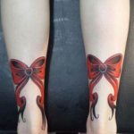 фото тату бантик 24.12.2018 №308 - photo tattoo bow - tattoo-photo.ru