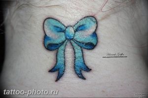 фото тату бантик 24.12.2018 №310 - photo tattoo bow - tattoo-photo.ru