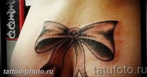 фото тату бантик 24.12.2018 №313 - photo tattoo bow - tattoo-photo.ru