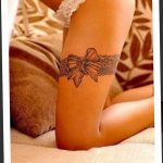 фото тату бантик 24.12.2018 №315 - photo tattoo bow - tattoo-photo.ru