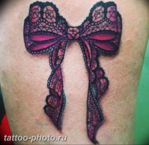 фото тату бантик 24.12.2018 №316 - photo tattoo bow - tattoo-photo.ru
