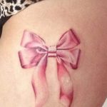 фото тату бантик 24.12.2018 №322 - photo tattoo bow - tattoo-photo.ru