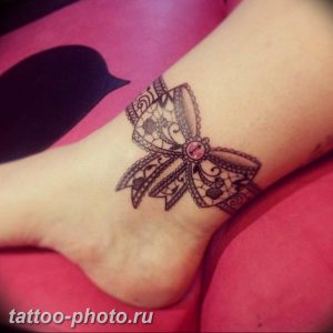 фото тату бантик 24.12.2018 №324 - photo tattoo bow - tattoo-photo.ru
