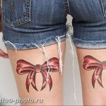 фото тату бантик 24.12.2018 №325 - photo tattoo bow - tattoo-photo.ru