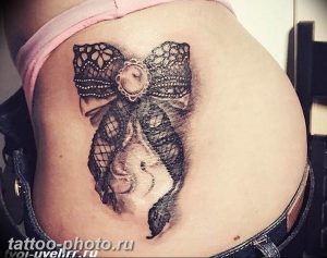 фото тату бантик 24.12.2018 №326 - photo tattoo bow - tattoo-photo.ru
