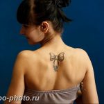 фото тату бантик 24.12.2018 №328 - photo tattoo bow - tattoo-photo.ru