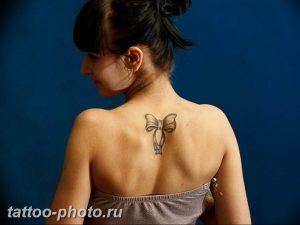 фото тату бантик 24.12.2018 №328 - photo tattoo bow - tattoo-photo.ru
