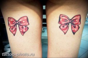 фото тату бантик 24.12.2018 №329 - photo tattoo bow - tattoo-photo.ru