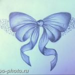 фото тату бантик 24.12.2018 №334 - photo tattoo bow - tattoo-photo.ru