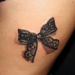 фото тату бантик 24.12.2018 №347 - photo tattoo bow - tattoo-photo.ru