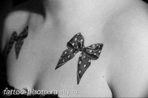 фото тату бантик 24.12.2018 №351 - photo tattoo bow - tattoo-photo.ru