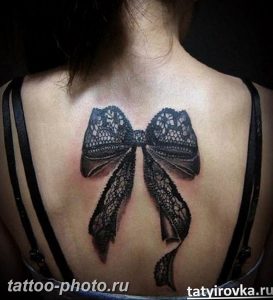 фото тату бантик 24.12.2018 №352 - photo tattoo bow - tattoo-photo.ru