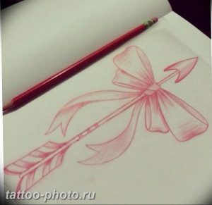 фото тату бантик 24.12.2018 №366 - photo tattoo bow - tattoo-photo.ru