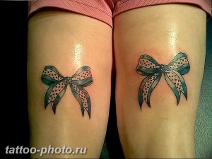 фото тату бантик 24.12.2018 №368 - photo tattoo bow - tattoo-photo.ru