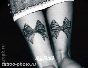 фото тату бантик 24.12.2018 №375 - photo tattoo bow - tattoo-photo.ru