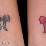 фото тату бантик 24.12.2018 №387 - photo tattoo bow - tattoo-photo.ru