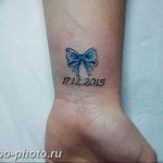 фото тату бантик 24.12.2018 №390 - photo tattoo bow - tattoo-photo.ru