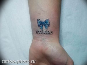 фото тату бантик 24.12.2018 №390 - photo tattoo bow - tattoo-photo.ru