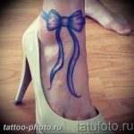 фото тату бантик 24.12.2018 №392 - photo tattoo bow - tattoo-photo.ru